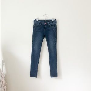 ✨Low-Rise Dark Wash Skinny Jeans